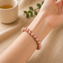 Rhodochrosite AAA Round Bead Bracelet (for Unconditional Self Love)