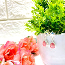 Rhodochrosite Earrings in Silver