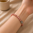 Rhodochrosite AAA Round Bead Bracelet (for Unconditional Self Love)