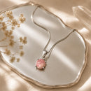 Rhodochrosite Small Pendants in Silver (Unconditional Love)