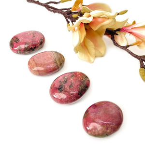 Rhodonite Palmstones (Self-Forgiveness & Worth)