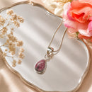 Rhodonite Small Pendants in Silver