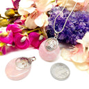 Rose Quartz Cabochon Pendants (Love & Nurture)