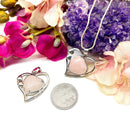 Rose Quartz Heart Shaped Pendants (Love)