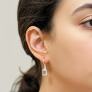 Rose Quartz Earrings in Silver (Love)