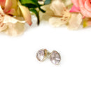 Rose Quartz Earrings in Silver (Love)