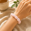 Rose Quartz Tumble Stone Bracelet (Love &Harmony)