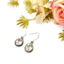 Rose Quartz Earrings in Silver (Love)