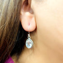 Rose Quartz Earrings in Silver (Love)