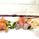 Rose Quartz Earrings in Silver (Love)