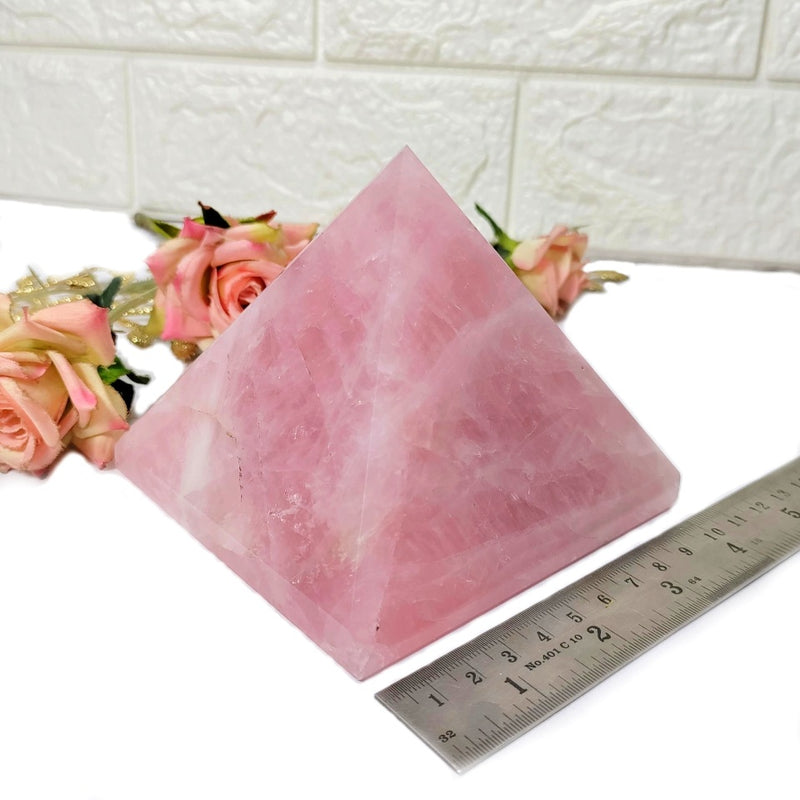 Rose Quartz Pyramid (Love and Harmony)