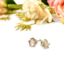 Rose Quartz Earrings in Silver (Love)