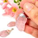 Rose Quartz Tumble Pendant from Brazil (Love and Romance)