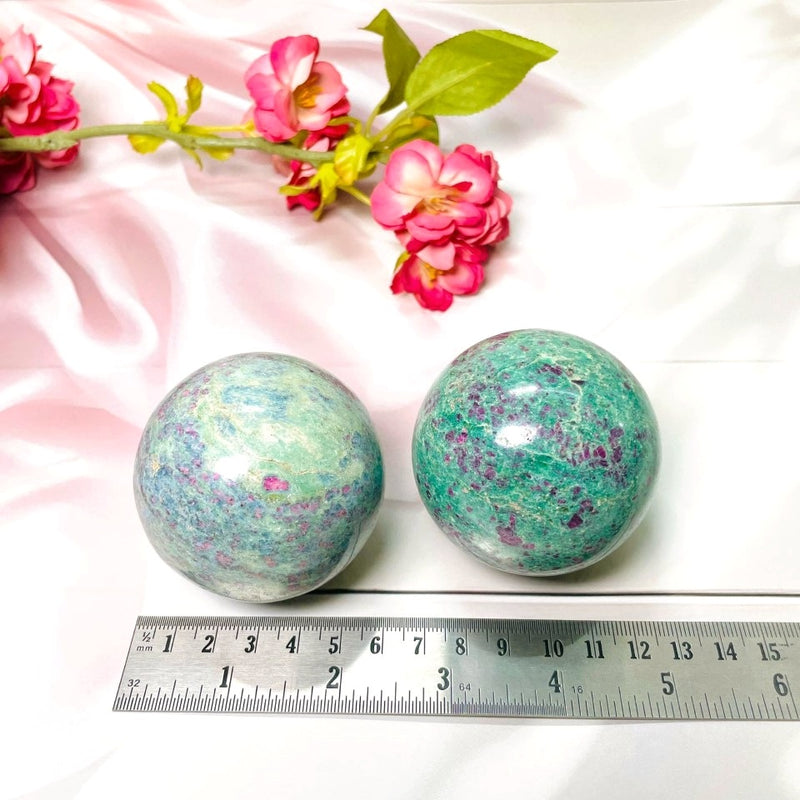 Ruby Fuchsite Sphere (Love & Balance)