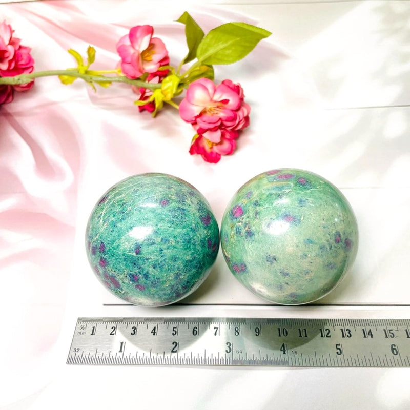 Ruby Fuchsite Sphere (Love & Balance)