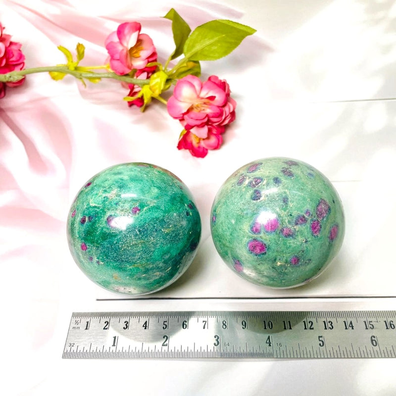 Ruby Fuchsite Sphere (Love & Balance)