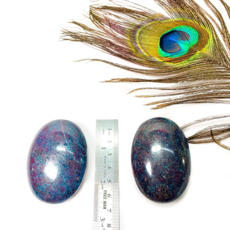 Ruby in Kyanite Palmstone (Heart-based Communication)