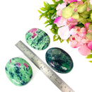Ruby Zoisite Palmstone (Spiritual Awakening & Empathy)