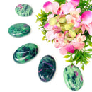 Ruby Zoisite Palmstone (Spiritual Awakening & Empathy)