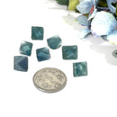 Natural Fluorite Octahedrons (Multifluorite, Blue-Green)
