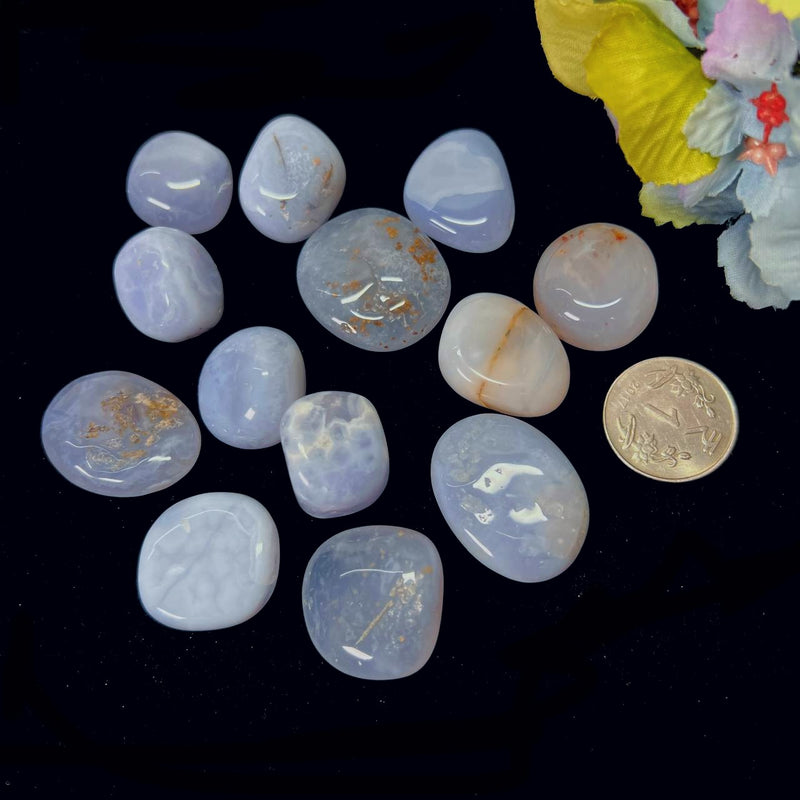 Blue Lace Agate Tumble (Public Speaking and Communication)