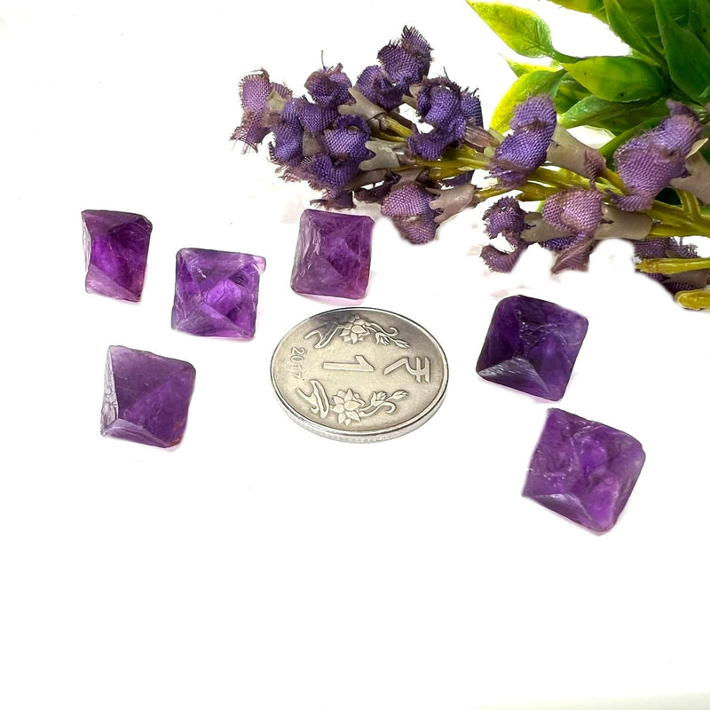 Natural Fluorite Octahedrons (Blue, Purple and Green)