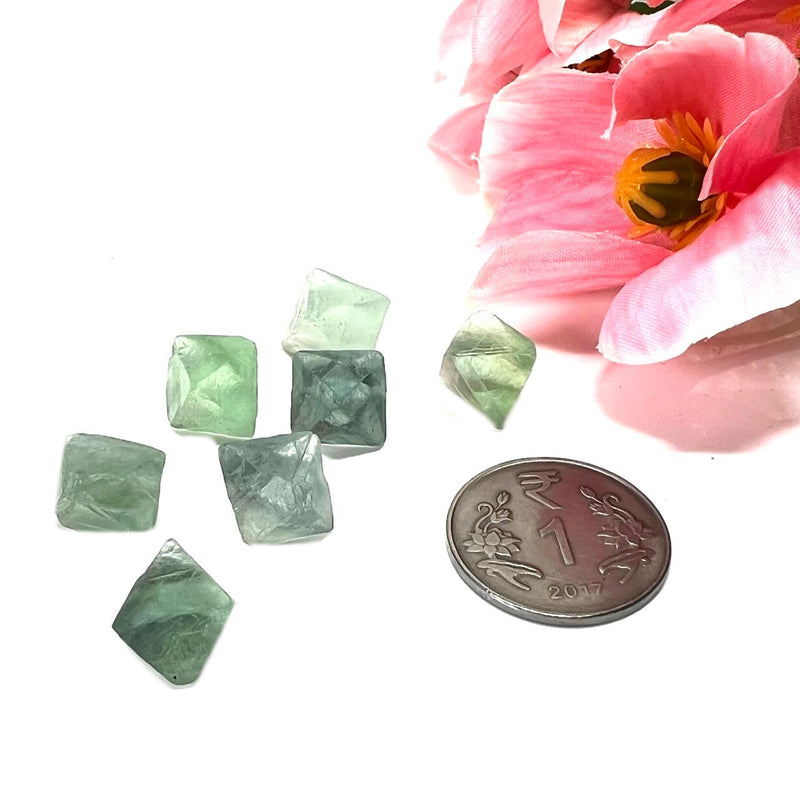 Natural Fluorite Octahedrons (Blue, Purple and Green)