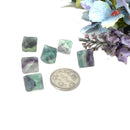 Natural Fluorite Octahedrons (Multifluorite, Blue-Green)