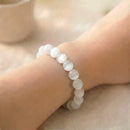 Selenite Round Bead Bracelet (Aura Cleansing)