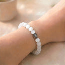 Selenite Round Bead Bracelet (Aura Cleansing)