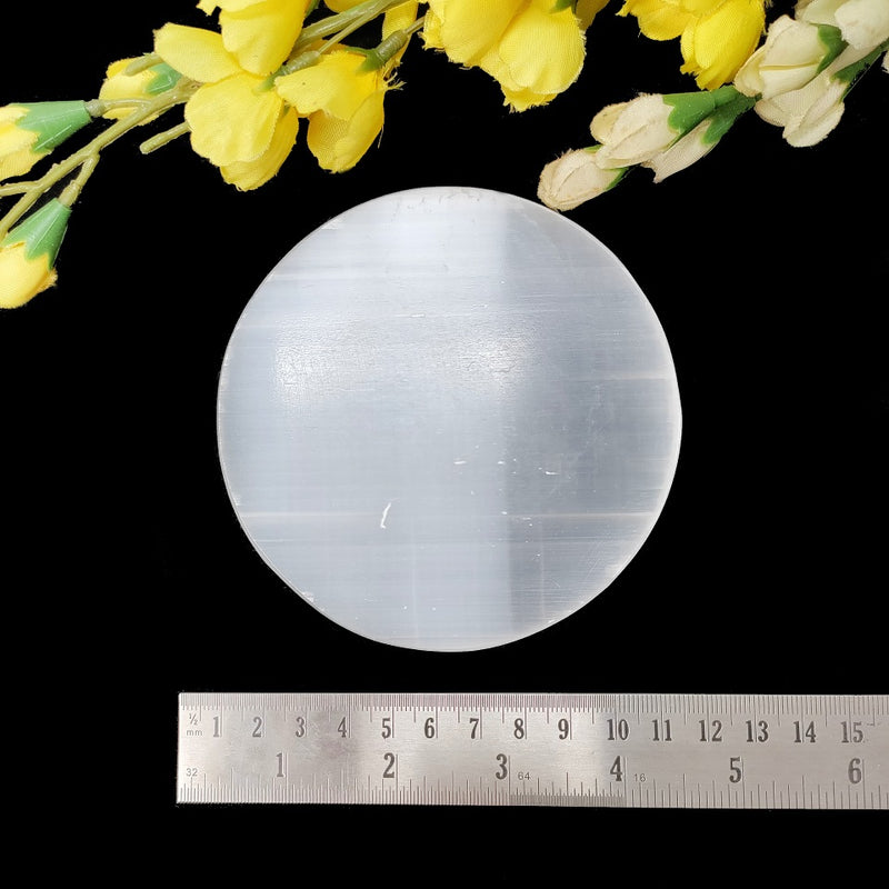 Selenite Round Charging Plates (4inch)