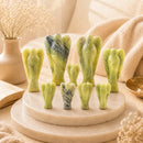 Natural Serpentine angel idols by Talk to Crystals for angelic protection, Kundalini awakening, spiritual transformation, grounding, emotional healing and Heart Chakra healing in sacred spaces