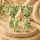 Serpentine Archangel Ariel idol with spread wings, symbolizing courage, confidence and protection, with Serpentine energy associated with Kundalini awakening, abundance, healing and discovering one's true purpose