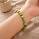 Serpentine Round Bead Bracelet (Raise Kundalini Energy)