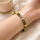 Serpentine Round Bead Bracelet (Raise Kundalini Energy)