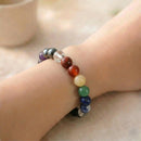 Seven Chakra Stones Bracelet  (Grounding and Balance)