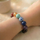 Seven Chakra Stones Bracelet  (Grounding and Balance)