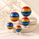Seven Chakra spheres by Talk to Crystals, available in various sizes, featuring natural healing crystals for chakra balancing, energy alignment, meditation, emotional balance, spiritual growth, and holistic well-being in India