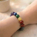 Seven Chakra Stones Bracelet  (Grounding and Balance)
