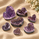 Small Amethyst Druzy Heart from Brazil by Talk to Crystals for meditation, intuition, wisdom, calmness and spiritual growth