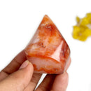 Small Carnelian Twisted Flames (Creativity & Passion)