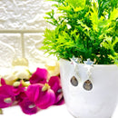 Smoky Quartz Earrings in Silver