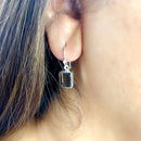 Smoky Quartz Earrings in Silver