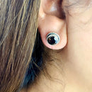 Smoky Quartz Earrings in Silver