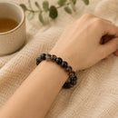 Smoky Quartz & Black Obsidian Combination Bracelet (Protection)