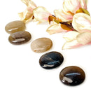 Smoky Quartz Palmstones (Grounding & Detoxification)