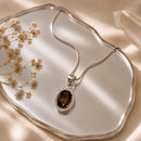 Smoky Quartz Small Pendants in Silver