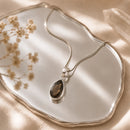 Smoky Quartz Small Pendants in Silver