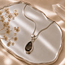 Smoky Quartz Small Pendants in Silver