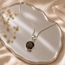 Smoky Quartz Small Pendants in Silver